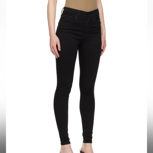 Levi’s Black Mile High Super Skinny Jeans - Picture 4 of 6